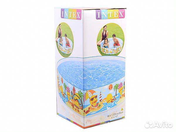 Детский каркасный бассейн Intex Утёнок 122х25см 58