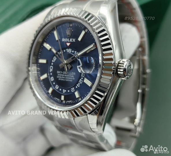 Часы мужские Rolex Sky-Dweller blue dial новые