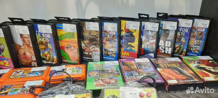 Картриджи для Sega&Dendy новые