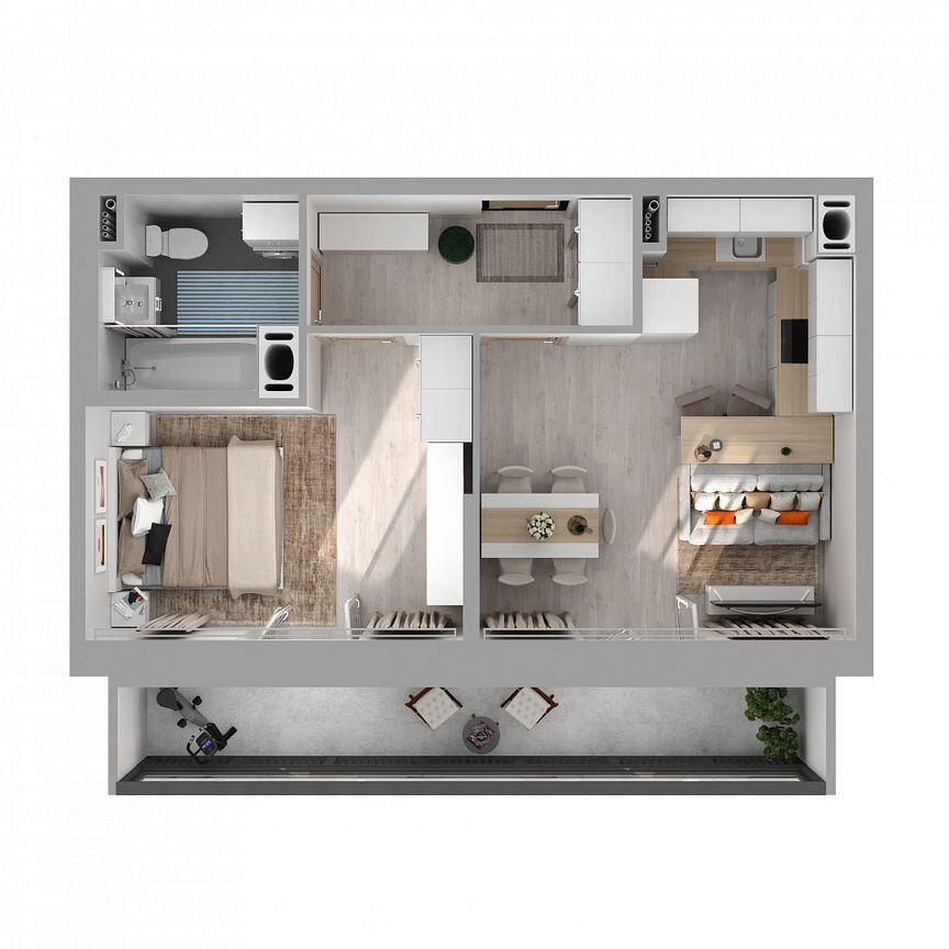 1-к. квартира, 40,8 м², 25/27 эт.