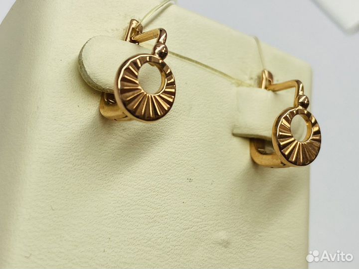 Серьги золотые