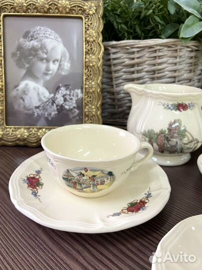 Чайные пары Sarreguemines Obernne