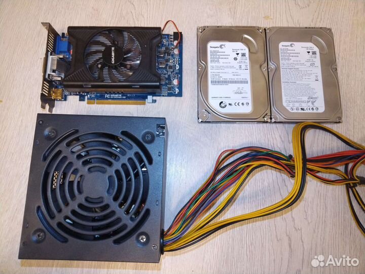 Видеокарта, Блок питания, Жёсткий диск HDD