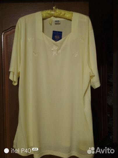 Блузка из шелкового трикотажа новая 56размер