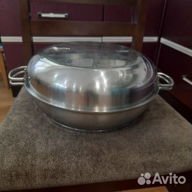 Сковорода - сотейник из нержавеющей стали амет