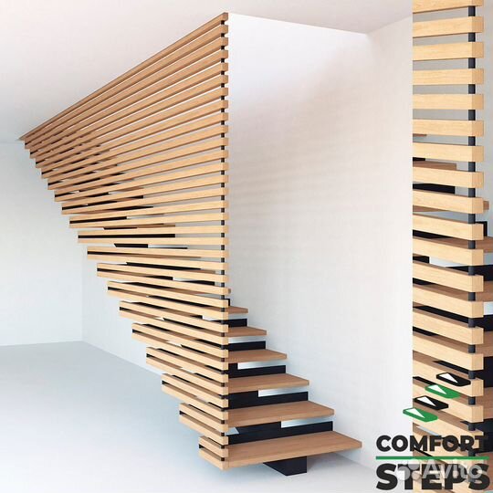 Лестница на металлокаркасе