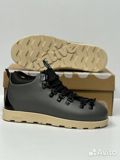 Мужские зимние ботинки Native Fitzsimmons серые