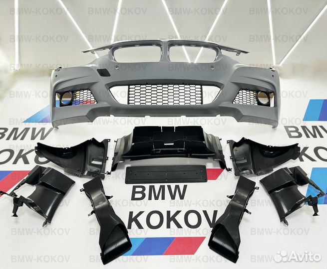 Бампер передний на BMW F30 M tech мтех