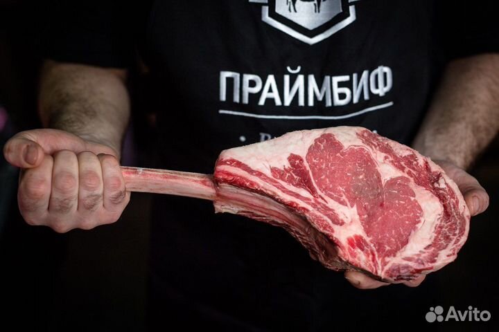 Стейк Спинной отруб Томагавк 4-6 ребер Rebeye