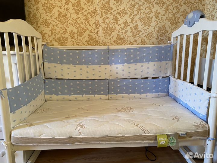 Кроватка детская из березы