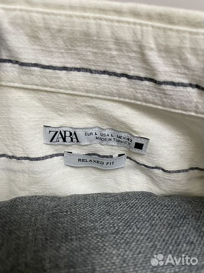 Рубашка Zara хлопок