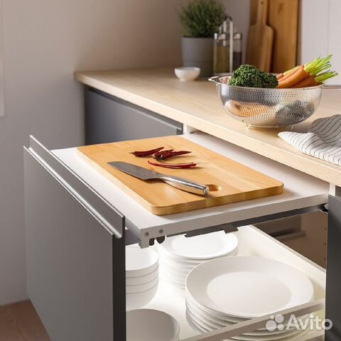 Выкатной столик утруста 60*60см для кухни, икеа купить в Москве ...