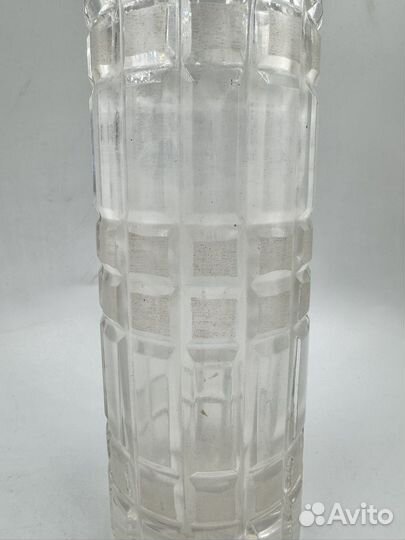 Ваза старинная резное стекло хрусталь СССР Быт
