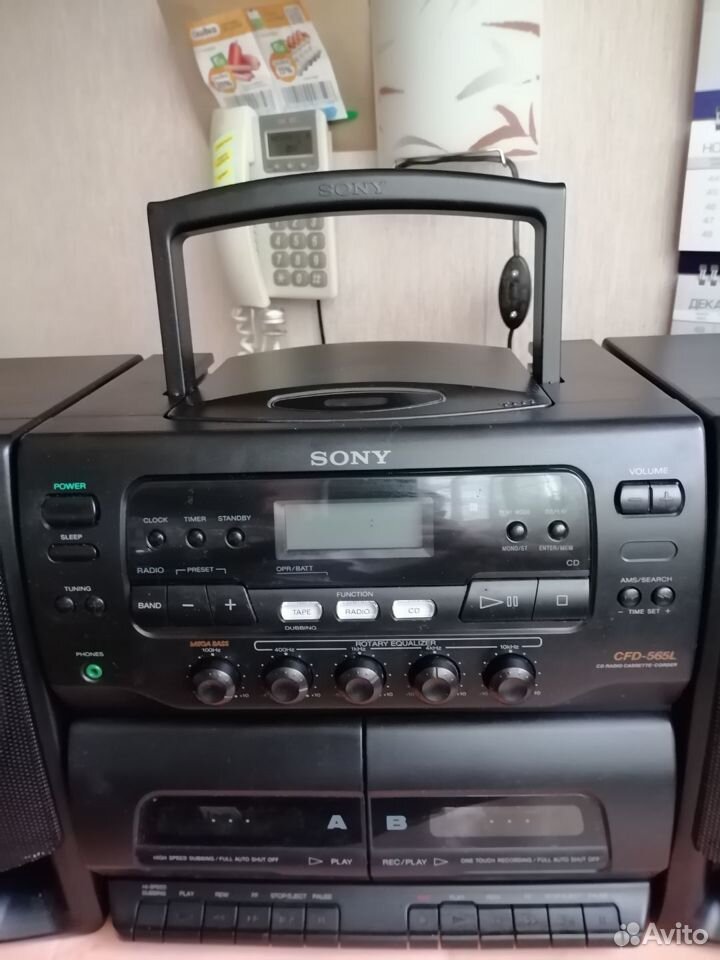 Кассетная магнитола sony, CD