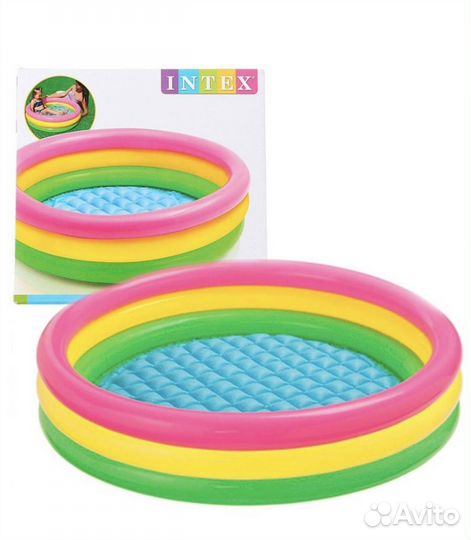 Детский надувной бассейн intex