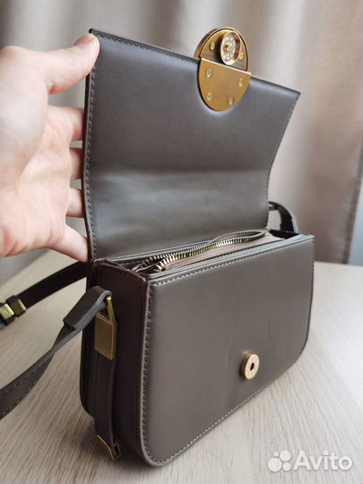 Сумка клатч женская искусственная кожа цвет хаки