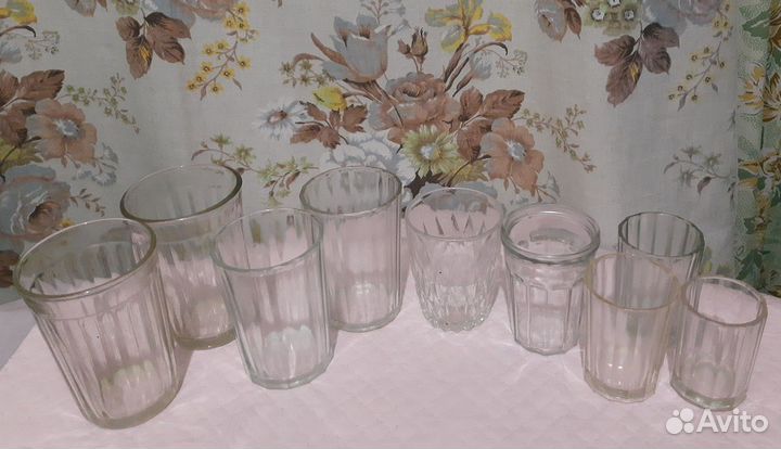 Стаканы, стопки, рюмки