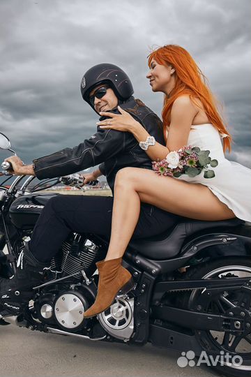 Фотосессия на мотоцикле