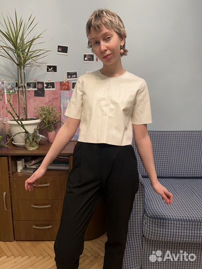 Кожаный топ lime xs