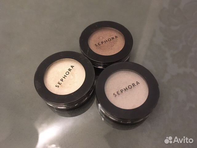Тени Sephora коричневые и серебро с блёстками