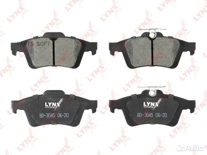Lynxauto BD3045 Колодки тормозные дисковые зад