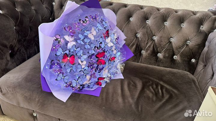 Букет из бабочек 73шт