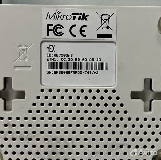 Маршрутиизатор роутер Mikrotik hEX RB750Gr3