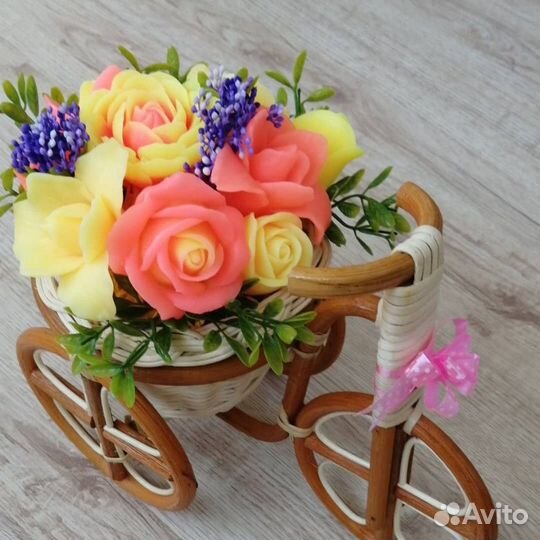 Букет из мыльных цветов