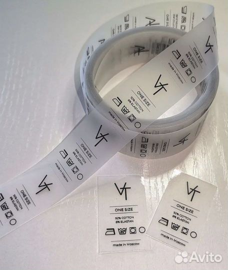 Печать силиконовых бирок размерников состаников