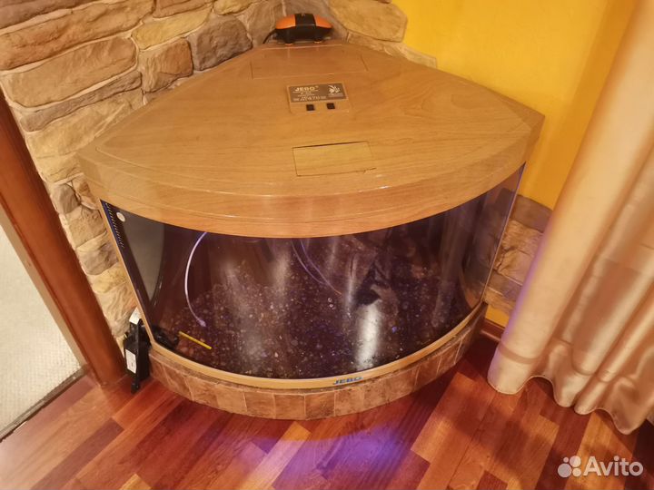 Аквариум угловой Jebo R-470, 186 л