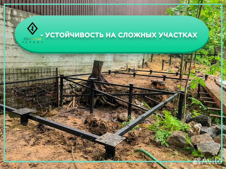 Винтовой фундамент под ключ