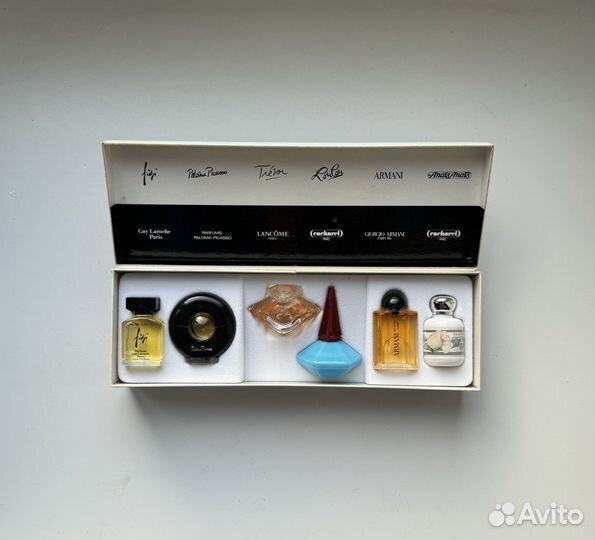 Набор миниатюр 5 шт винтаж armani lancome