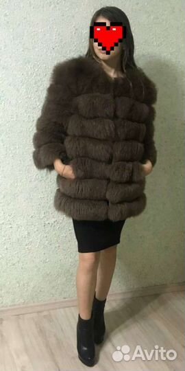 Шуба из песца