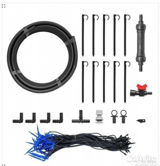 Капельный полив на 60 раст-й трубчатый от ёмкости