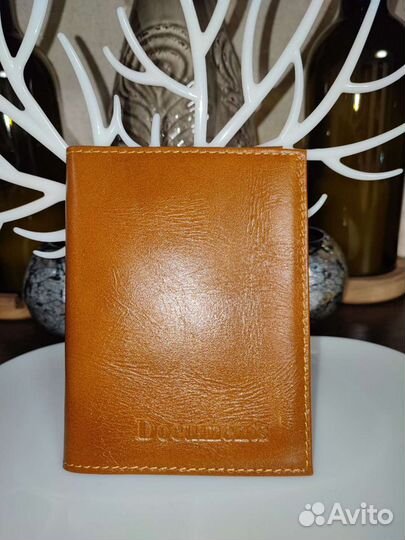 Обложка на паспорт и документы натур кожа новая
