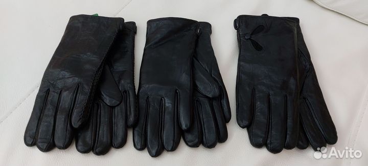 Перчатки женские зимние с набивной шерстью