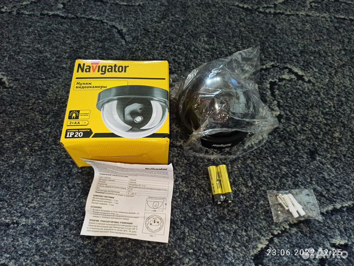 Муляж купольной камеры видеонаблюдения Navigator