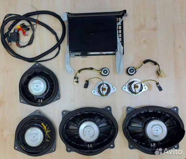 Усилитель Toyota Land Cruiser Prado 120 + динамики