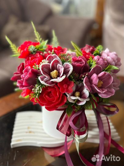 Мыло ручной работы. Букет. Подарок