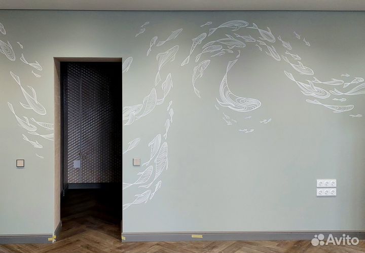 Роспись стен, роспись мебели, реставрация