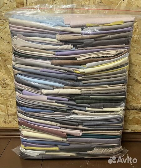 Лоскут сатина для печворка 4,6 кг/небольшой лоскут