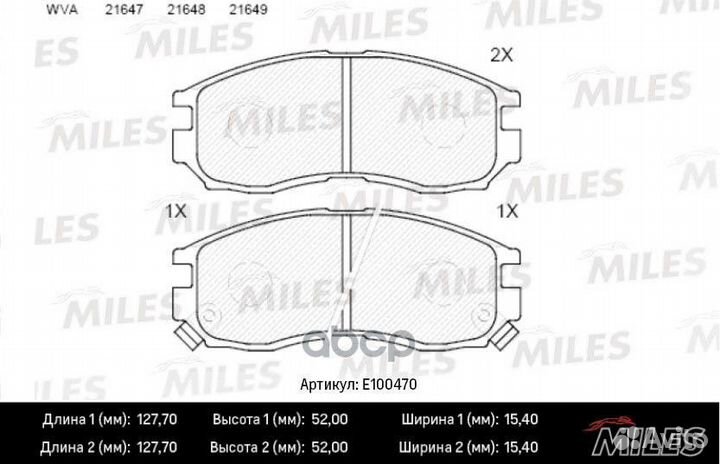 Колодки тормозные передние (Смесь Semi-Metallic