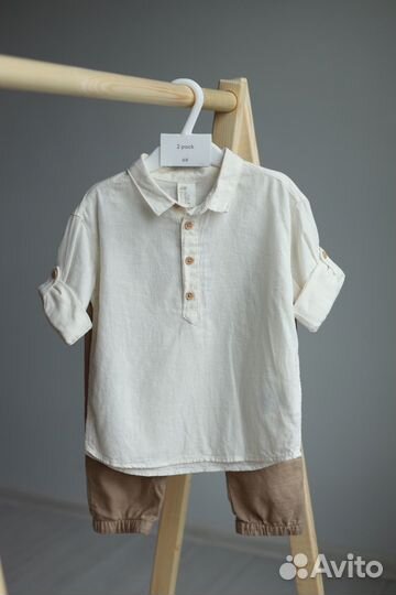 Рубашка и штанишки костюм 86 H&M мальчик