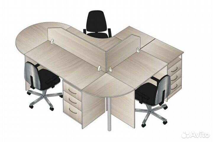 Тумба выкатная под офисный стол. В наличии