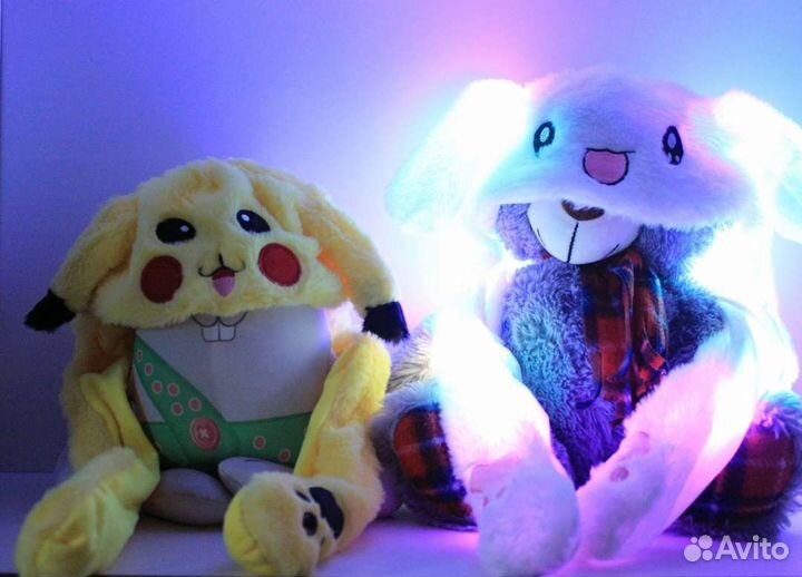 Игрушка светящаяся шапочка Зайка пикачу
