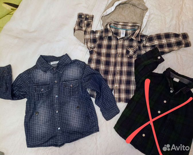 Рубашка на мальчика 74-86