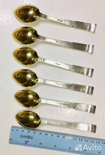 Ложки чайные серебро 916 Таллин, СССР