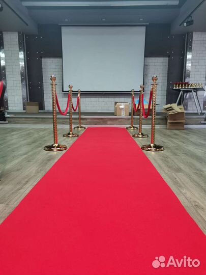 Стойка - ограждение с бархатным канатом