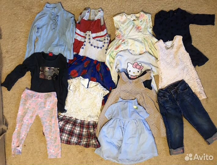 Вещи пакетом на девочку3-4 года