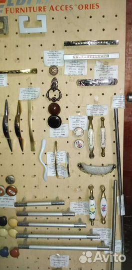 Мебельные ручки и др. фурнитура